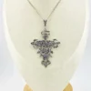 Guglielmo Cini Sterling Silver Putti Cross Pendant