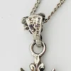 Guglielmo Cini Sterling Silver Putti Cross Pendant