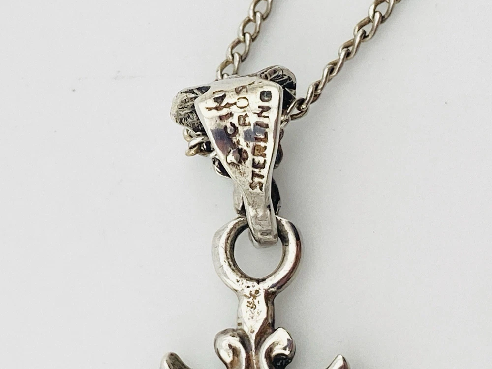 Guglielmo Cini Sterling Silver Putti Cross Pendant