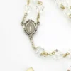 Simmons sterling silver quartz crystal rosary