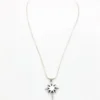 Sterling silver North Star pendant necklace