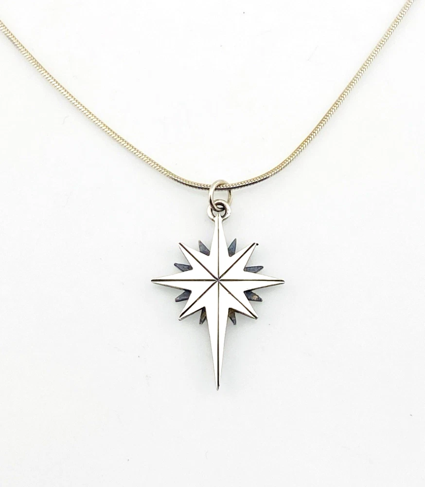 North Star Sterling Silver Pendant Necklace