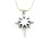 Sterling silver North Star pendant necklace