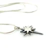 Sterling silver North Star pendant necklace