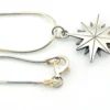 Sterling silver North Star pendant necklace