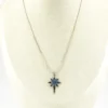 Sterling silver North Star pendant necklace