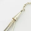 Sterling Silver Green Turquoise Multi Strand Liquid Silver Necklace