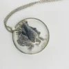 1922 Peace Dollar Liberty silhouette pendant necklace hand cut silver coin
