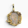 Replica Atocha 8 Reales treasure coin pendant in vermeil setting