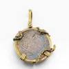 Replica Atocha 8 Reales treasure coin pendant in vermeil setting