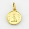 French Napoleon Family Coin Pendant in Gold Vermeil