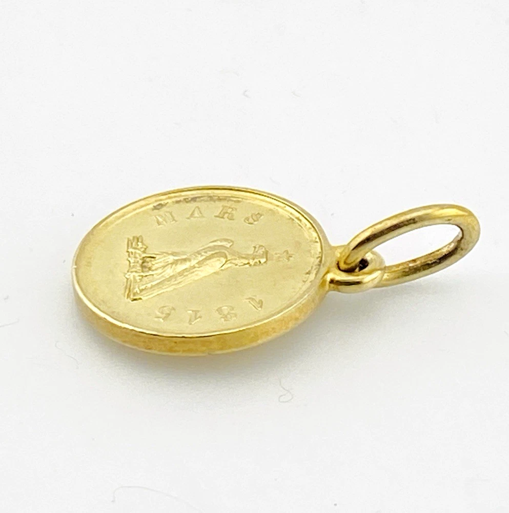 French Napoleon Family Coin Pendant in Gold Vermeil