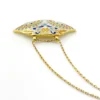 Vintage Indian Guilloche Enamel Fan Pendant Necklace Handmade Vermeil Silver
