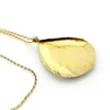 Indian guilloche enamel lac teardrop necklace in vermeil silver with blush pink and cobalt blue enamel