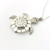 Vintage Sterling Silver Articulated Sea Turtle Necklace DJ