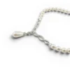 Vintage Faux Pearl CZ Sterling Silver Necklace 925 AU