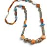 Vintage Himalayan Tibetan Necklace Agate Carnelian Artisan Beads