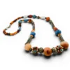 Vintage Himalayan Tibetan Necklace Agate Carnelian Artisan Beads
