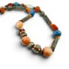 Vintage Himalayan Tibetan Necklace Agate Carnelian Artisan Beads