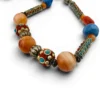Vintage Himalayan Tibetan Necklace Agate Carnelian Artisan Beads