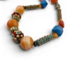 Vintage Himalayan Tibetan Necklace Agate Carnelian Artisan Beads