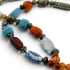 Vintage Himalayan Tibetan Necklace Agate Carnelian Artisan Beads