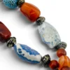 Vintage Himalayan Tibetan Necklace Agate Carnelian Artisan Beads