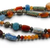 Vintage Himalayan Tibetan Necklace Agate Carnelian Artisan Beads