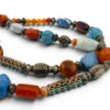 Vintage Himalayan Tibetan Necklace Agate Carnelian Artisan Beads