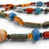 Vintage Himalayan Tibetan Necklace Agate Carnelian Artisan Beads