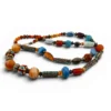 Vintage Himalayan Tibetan Necklace Agate Carnelian Artisan Beads