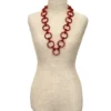 Vintage Faux Tortoise Celluloid Link Necklace Art Deco Statement