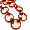 Vintage Faux Tortoise Celluloid Link Necklace Art Deco Statement