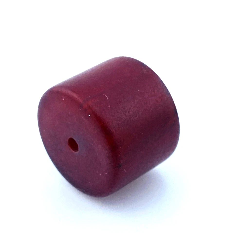 Vintage Cherry Amber Color Faturan Drum Bead 25mm Flat Rondelle