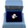 Vintage Alston Blue Ring Presentation Box Made in USA c1950s