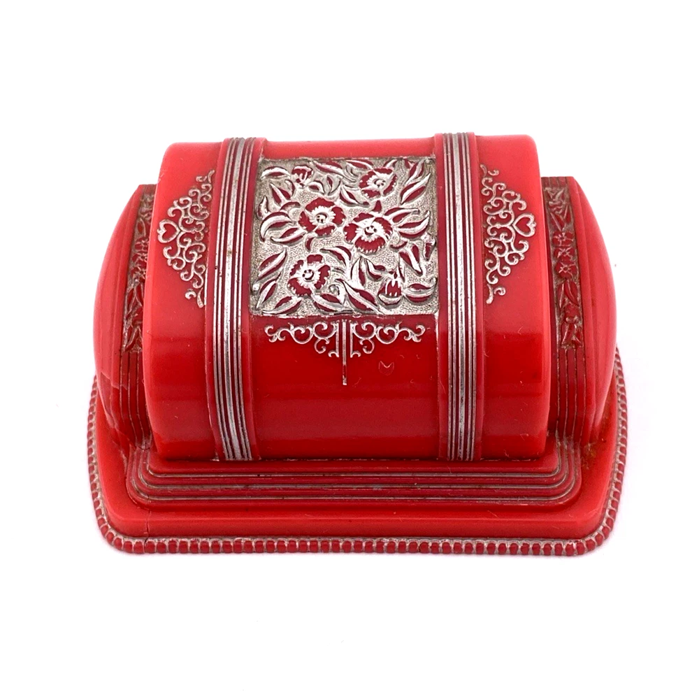 Vintage W.S. NY Treasure Chest Ring Box c.1950s Made in USA
