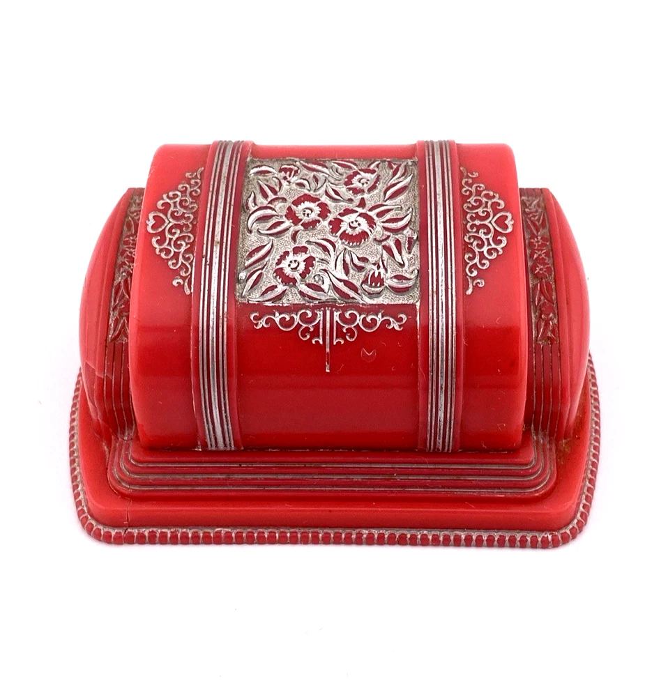 Vintage W.S. NY Treasure Chest Ring Box c.1950s Made in USA