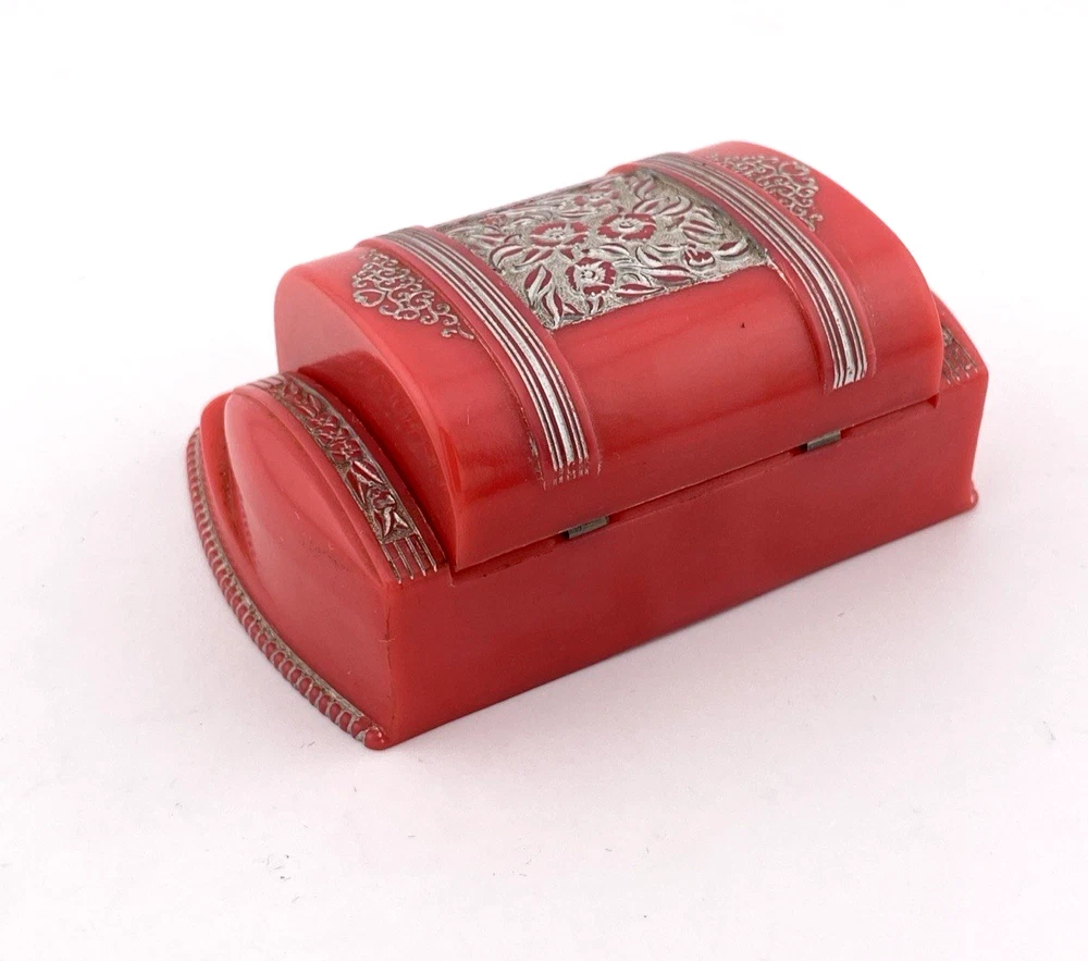 Vintage W.S. NY Treasure Chest Ring Box c.1950s Made in USA