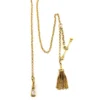 Antique Victorian gold filled Albert watch chain with tassel