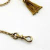 Antique Victorian gold filled Albert watch chain with tassel