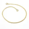 Art Deco gold filled pocket watch chain with chunky oval links