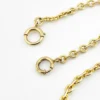 Art Deco gold filled pocket watch chain with chunky oval links