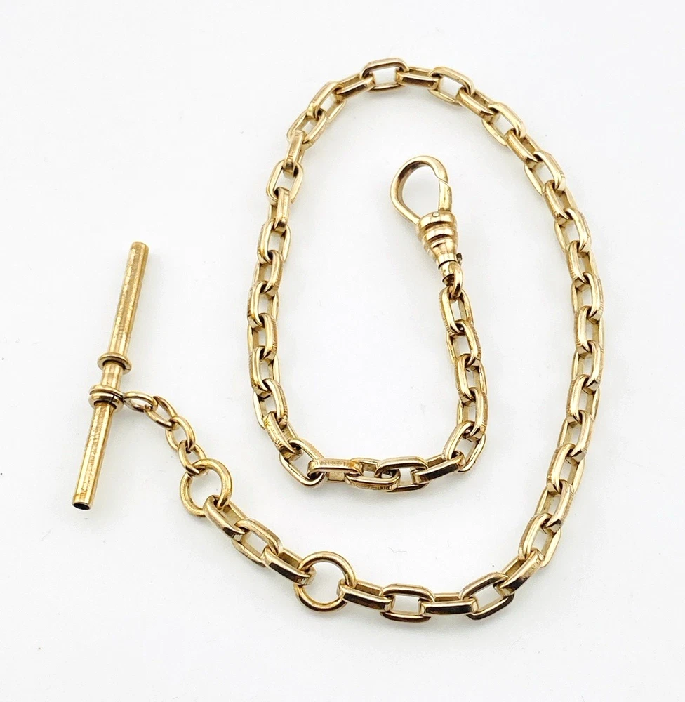 Victorian Albert watch chain with T-bar