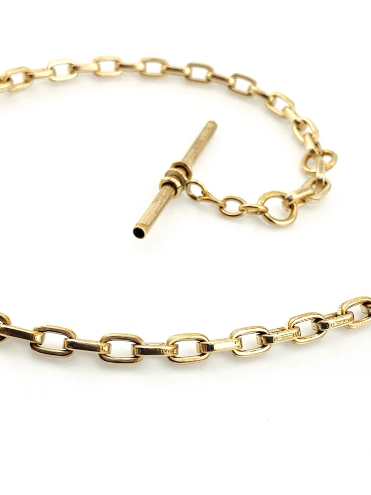 Victorian Albert watch chain with T-bar