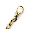 Heavy oval link gold filled watch chain