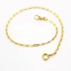 1930s gold filled pocket watch chain with dog clip
