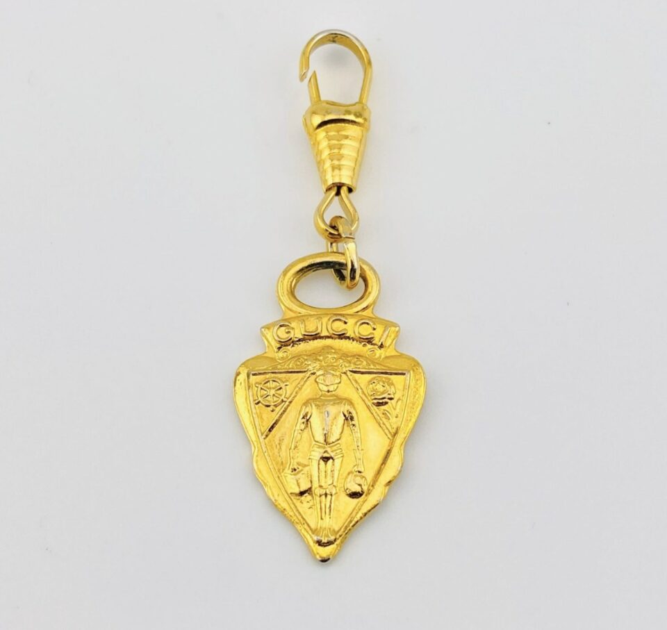 Gucci Knight Pendant Zipper Pull Fob
