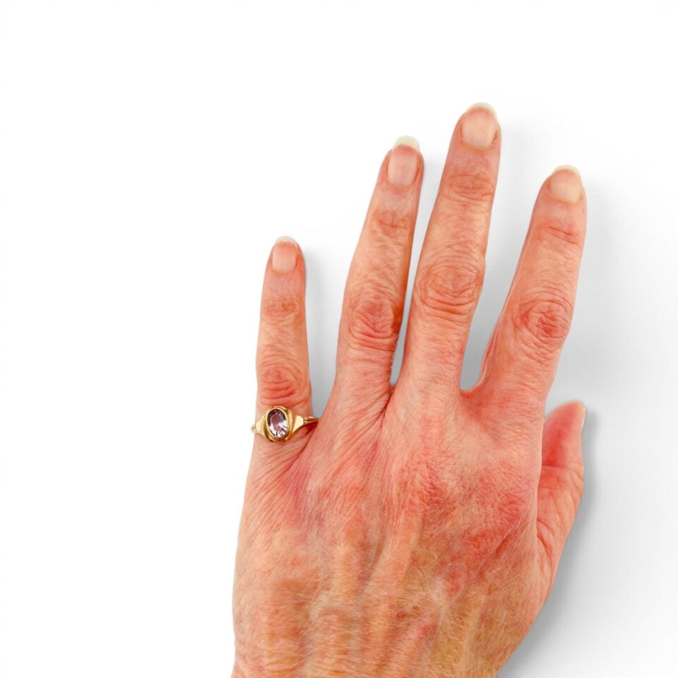 Rolled gold plate ring