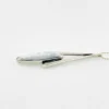 Vintage Modernist sterling silver arrowhead pendant necklace with marquise larimar, artist signed JR
