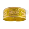 Vintage Pre-Columbian Inspired Mask & Lizard Adjustable Band Ring